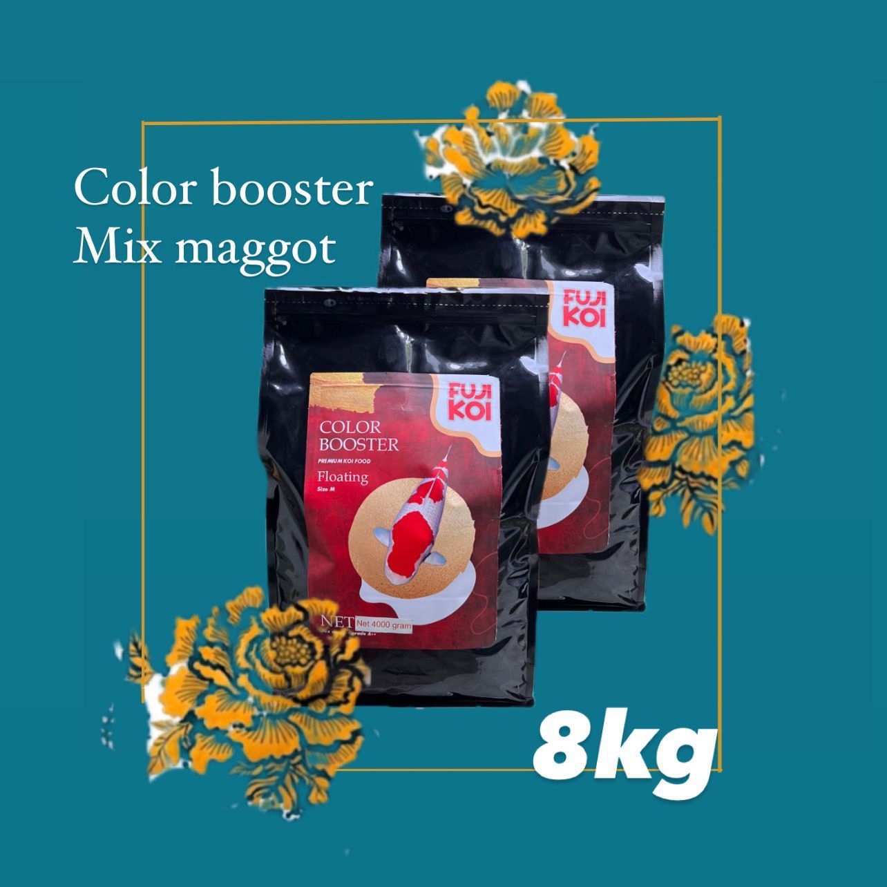 FUJI KOI COLOR BOOSTER MIX MAGGOT 8KG 30cm