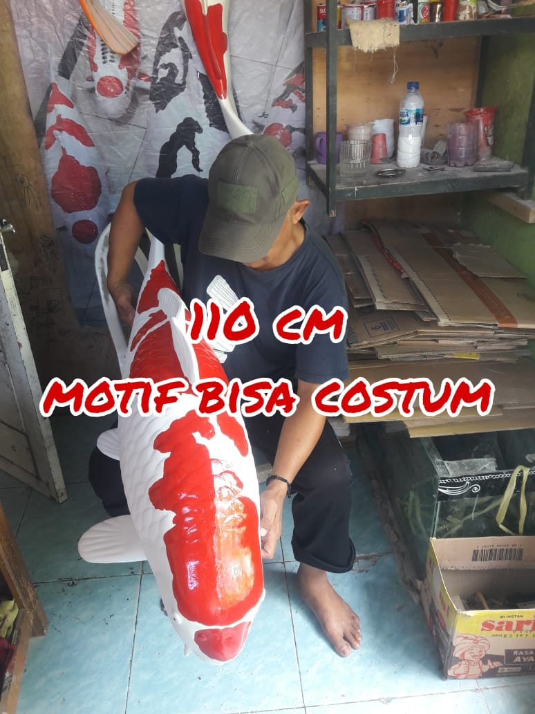 JUMBO KOI MINIATUR 110cm MOTIF BISA COSTUM