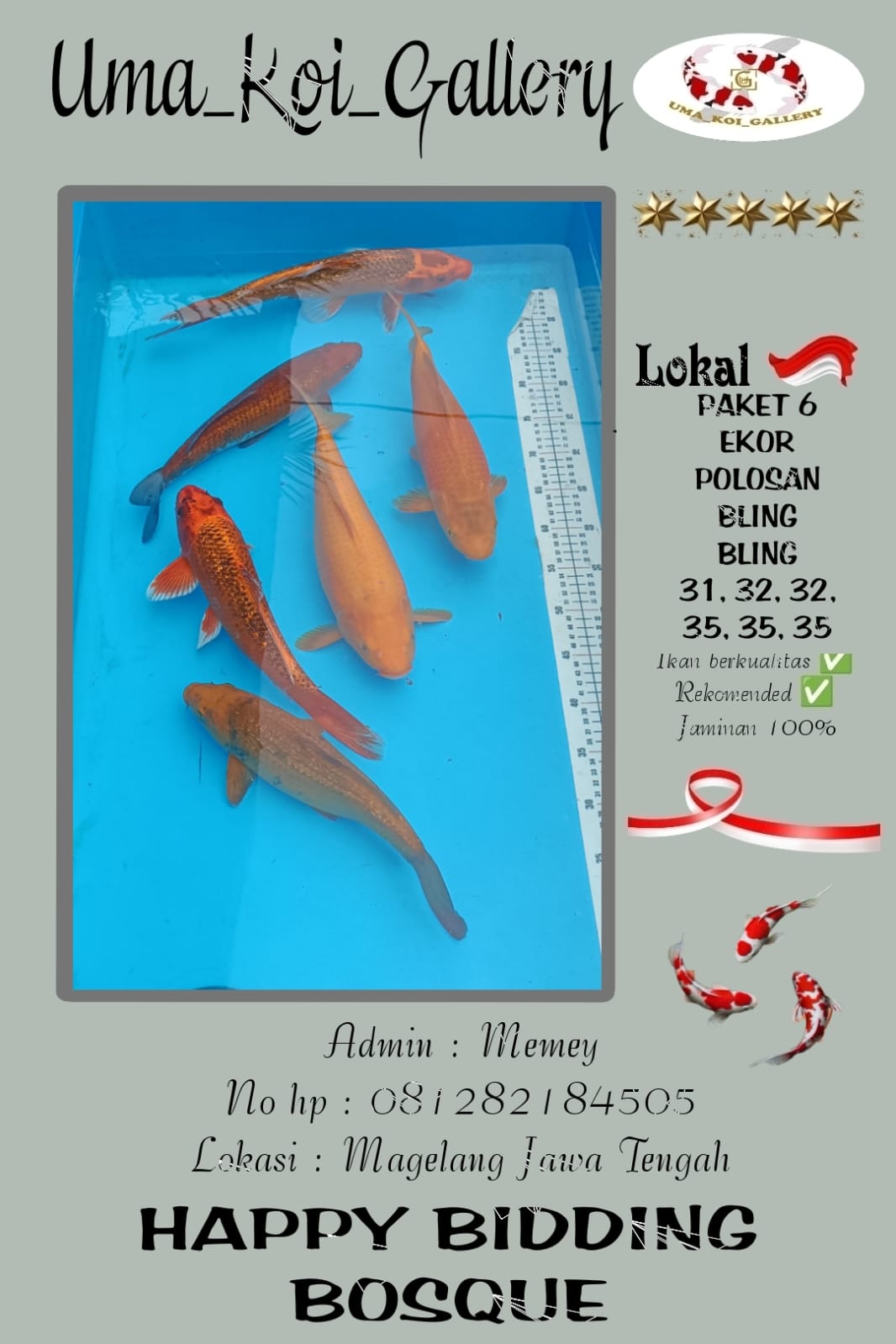 Lelang Koi Online, Jual Beli Ikan Koi, Pusat Jual Beli Koi, Info Lelang Koi Hari Ini, Platform Jual Beli Koi, Jual Beli Ikan Koi Online, Marketplace Ikan Koi, Jual Koi Terbaik, Tempat Beli Koi Berkualitas, Pasar Ikan Koi Online Terpercaya, Penjual Ikan Koi Terpercaya, Beli Koi Hias Online, Ikan Koi untuk Dijual, Koi Kualitas Terbaik, Toko Online Ikan Koi, Koi Hias Untuk Dijual, Jual Beli Ikan Koi Lokal, Koi Indonesia Online, Pusat Jual Beli Koi Terbesar