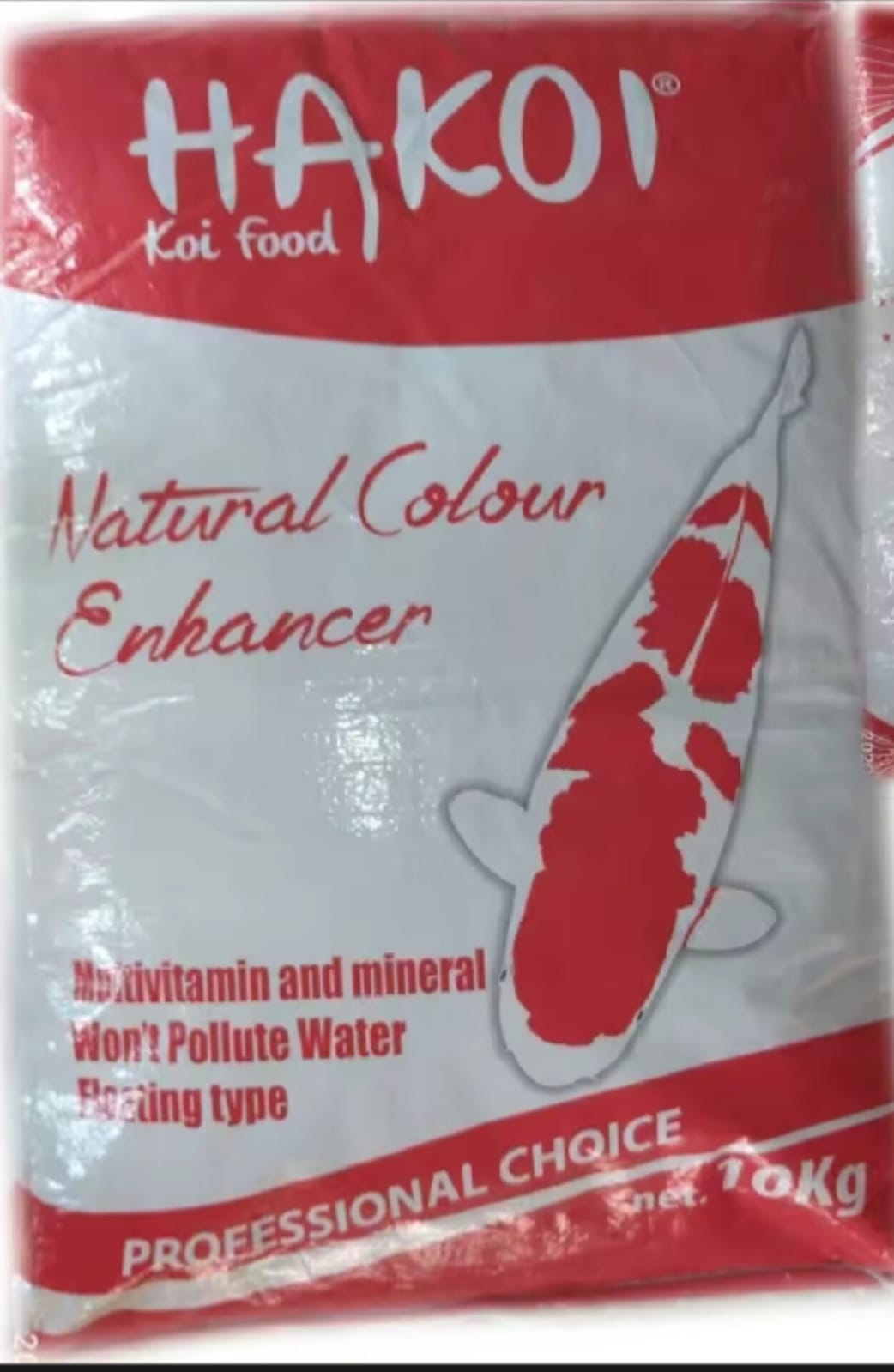 PAKAN KOI BERAT 10KG HAKOI COLOR ENHANCER UNTUK UKURAN MENYESUAIKAN 1cm