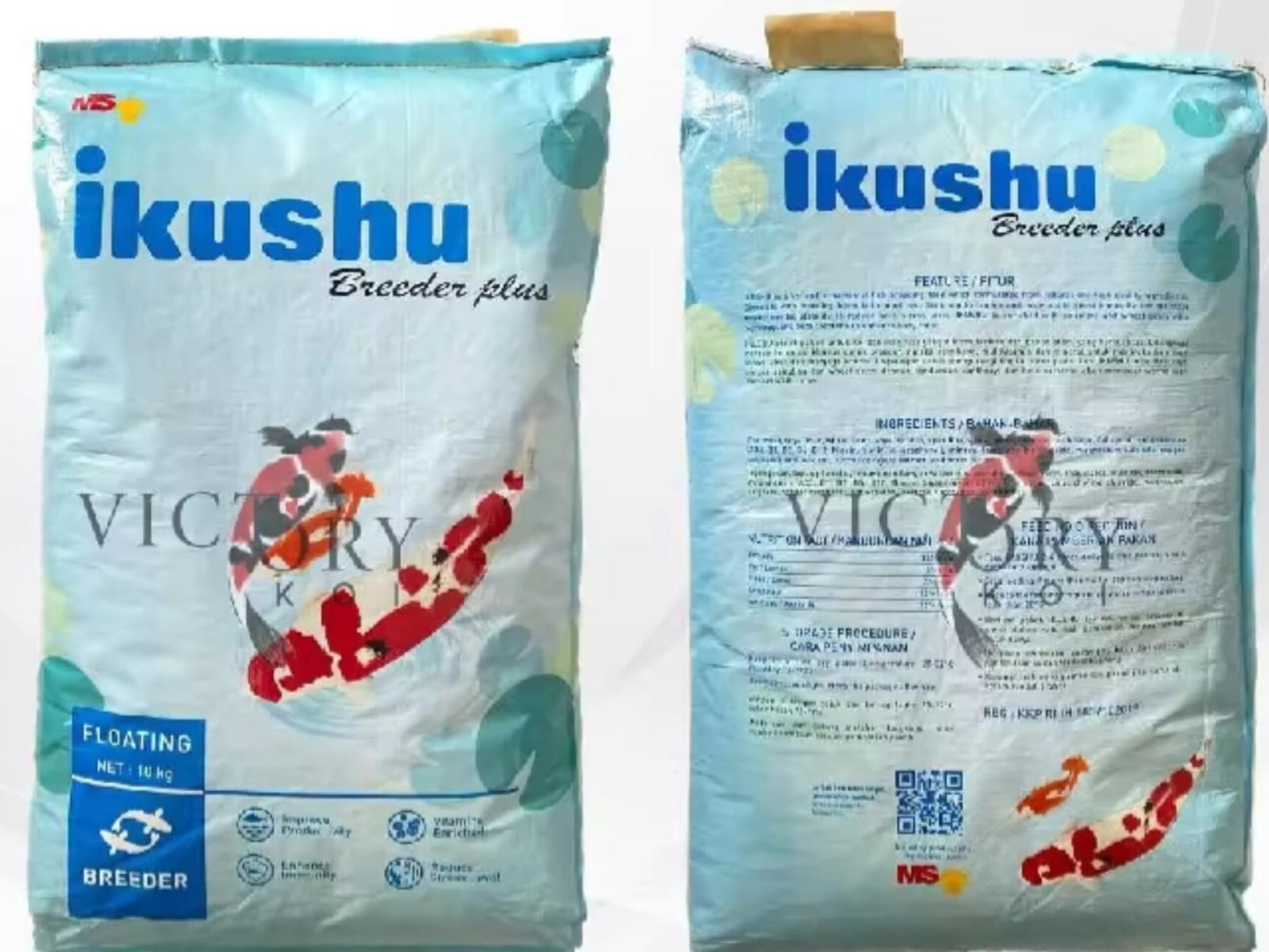 PAKAN KOI IKUSYHU BERAT 10KG ISTIMEWA SIZE BISA RECUEST 1cm