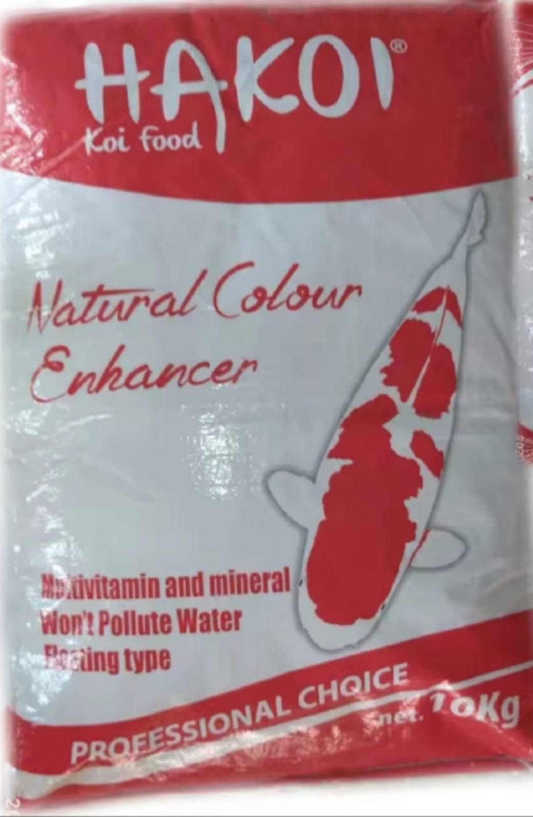 PAKAN KOI BERAT 10KG HAKOI COLOR ENHANCER UNTUK MENGELUARKAN WARNA PADA IKAN KOI DAN PERTUMBUHAN YG MAKSIMAL UKURAN MENYESUAIKAN 1cm