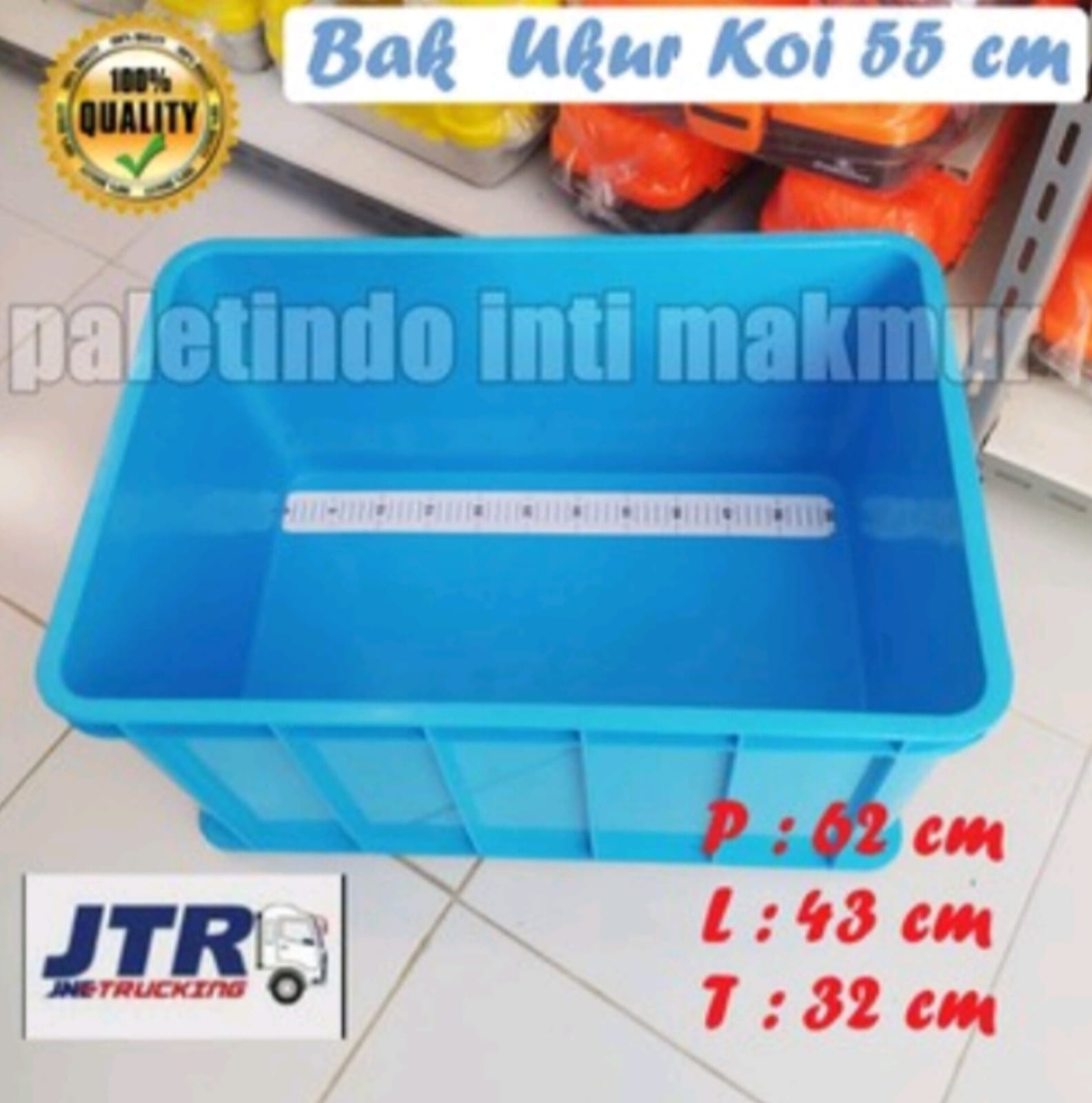 BAK UKUR WARNA BIRU MUDA SEPERTI DI VIDEO ORIGINAL DR TOKO NUW MODEL COCOKBUAT SELFI IKAN BAHAN TEBAL ANTI PECAH KUAT SIZE 62cm43cm32cm