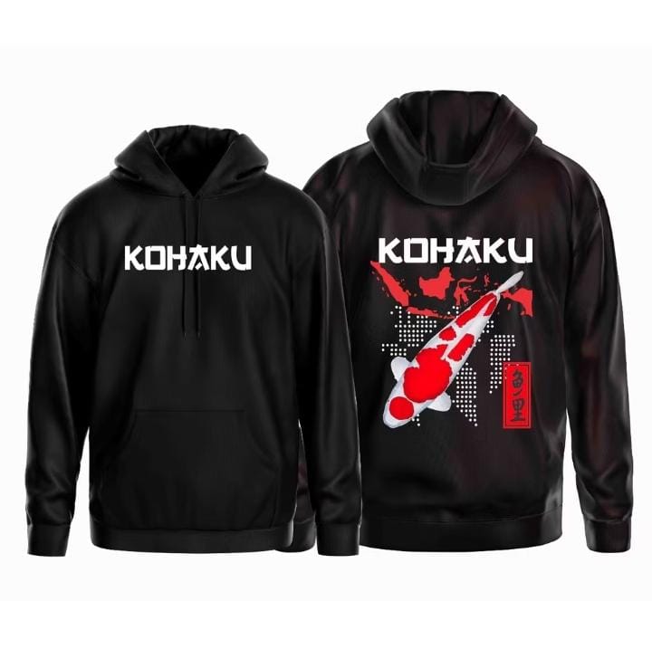 JAKET HOODIE IKAN KOI MARUTEN KOHAKU BAHAN FLECE PURING TOPI FLECETERSEDIA UKURANANAKSMLXLXXLXXXLREALBIGE SIZE PRIA DAN WANITA NYAMAN DI PAKE 2cm