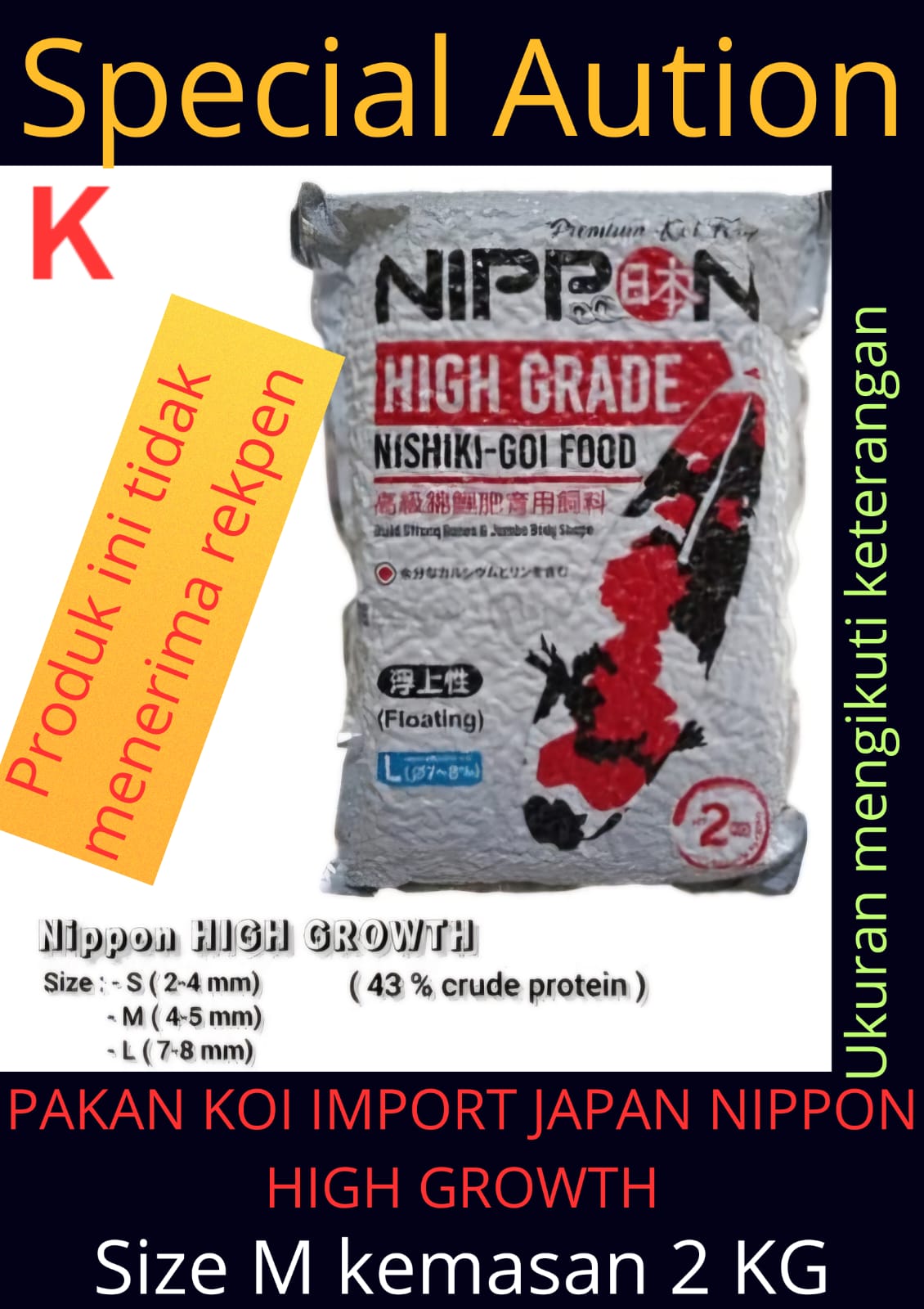 NIPPON HIGH GROWTH SIZE M 3cm