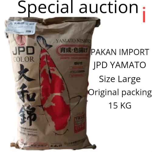 PAKAN KOI IMPORT YAMATO ORIGINAL PACKING 15KG SIZE L 3cm