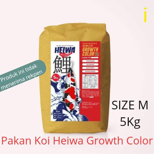 PAKAN HEIWA GROWTH COLOR 5KG SIXE M 3cm